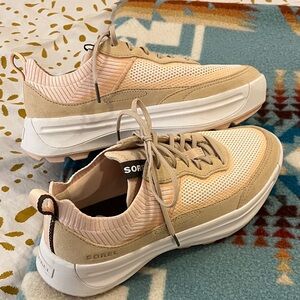 Sorel Women's Blush and Beige Sneakers